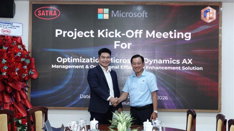 SATRA vÃ  TECHWORLD Kick-off Dá»± Ã¡n Tá»‘i Æ°u Microsoft Dynamics AX 2012